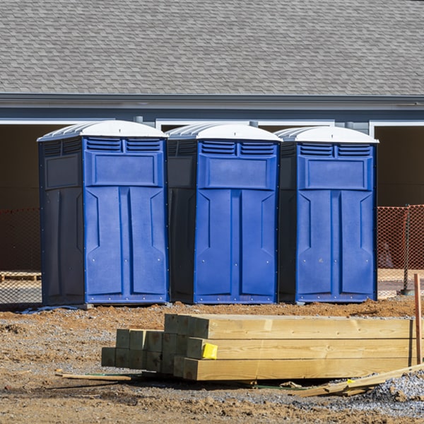 what is the maximum capacity for a single portable restroom in Vassar Michigan